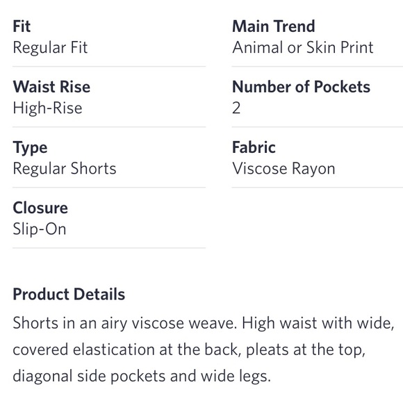 H&M shorts high rise *Fixed Price* - Picture 5 of 5